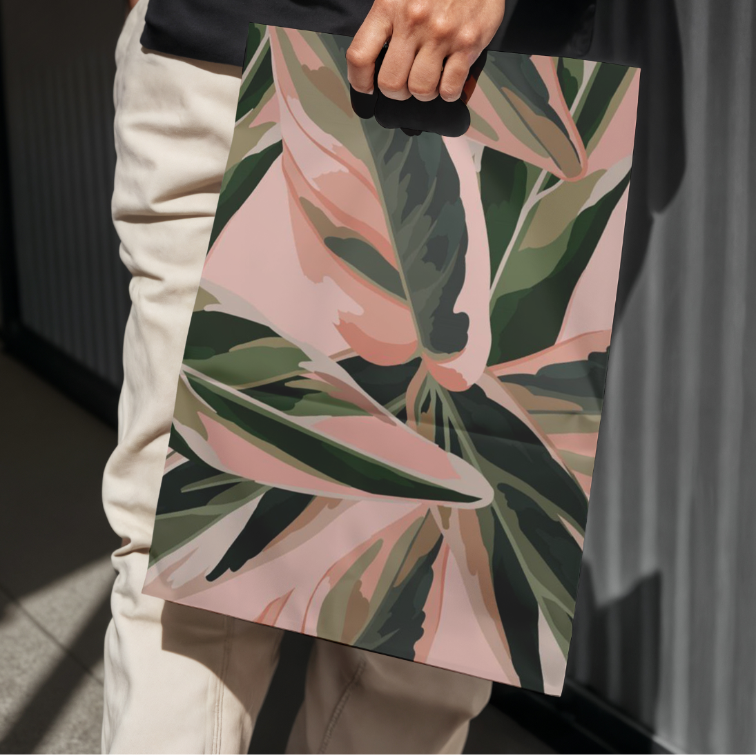 Takeaway Bag : Cutout handle