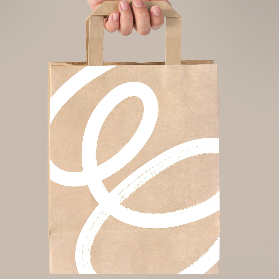 Takeaway bag : Flat handle