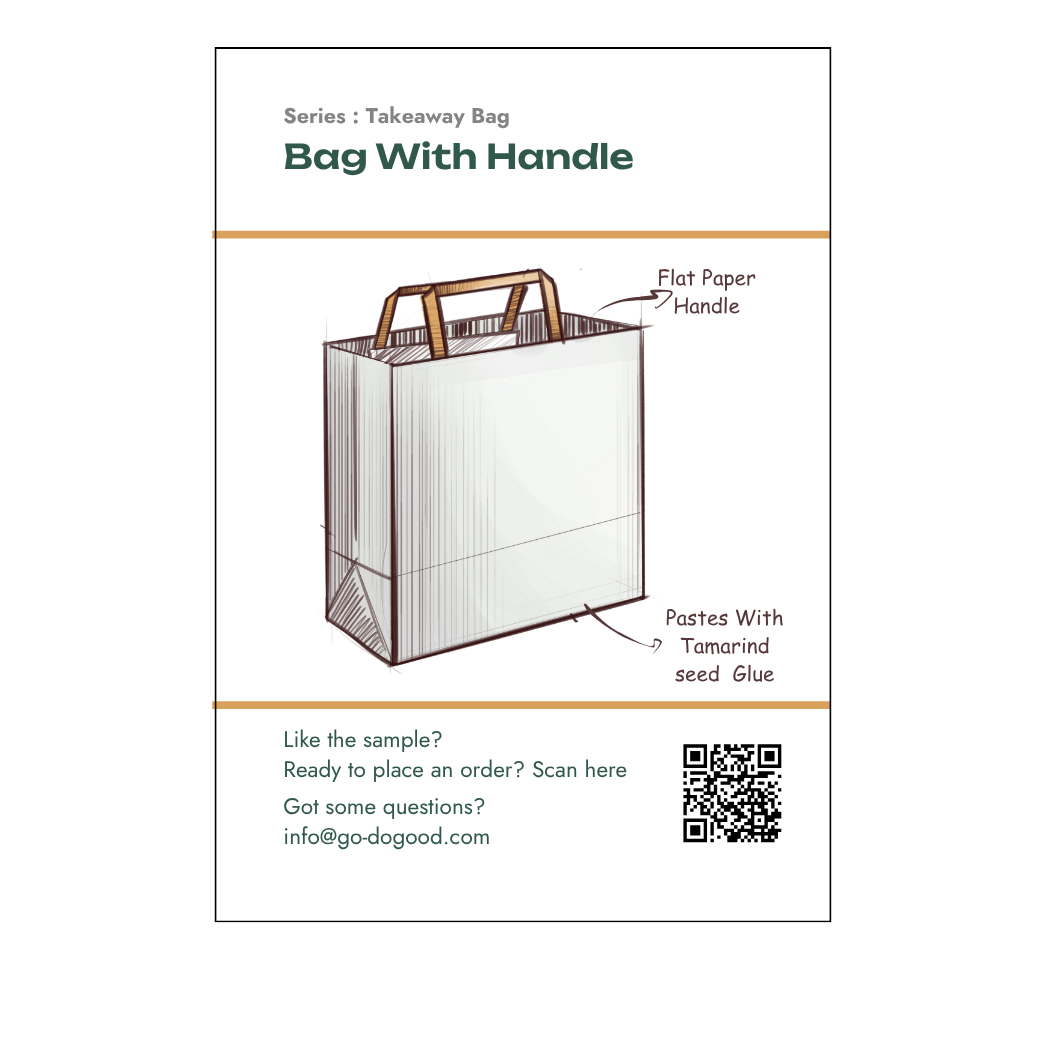 Takeaway bag : Flat handle