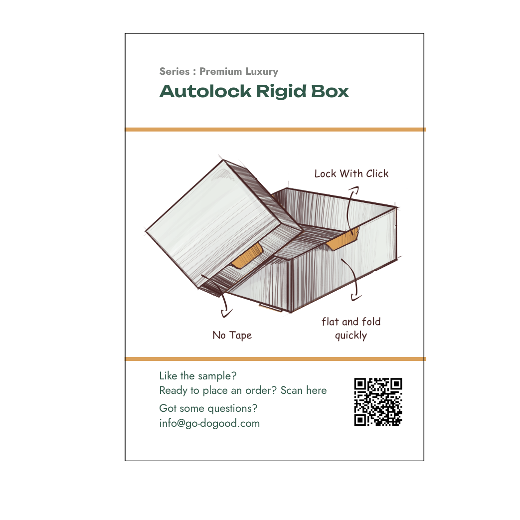 Auto lock rigid box