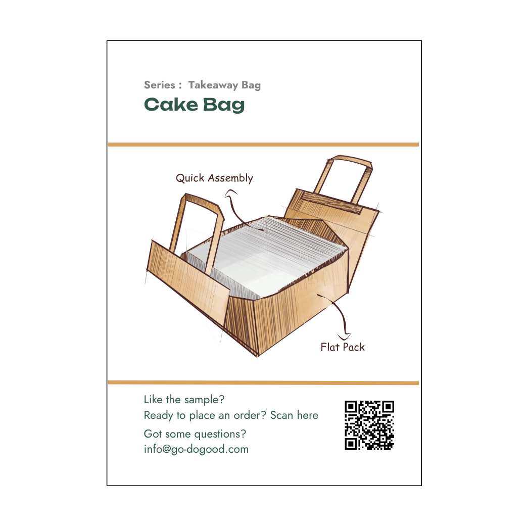 Takeaway Bag : Cake bag
