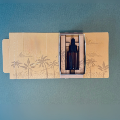 Top open box with tear strip