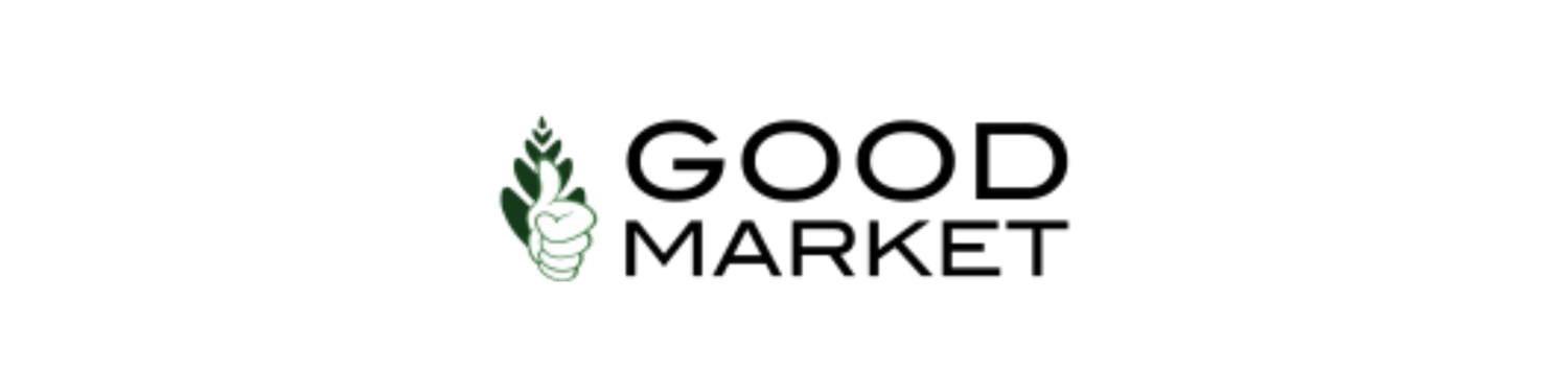 Good Market logo with a thumbs-up icon on a green background