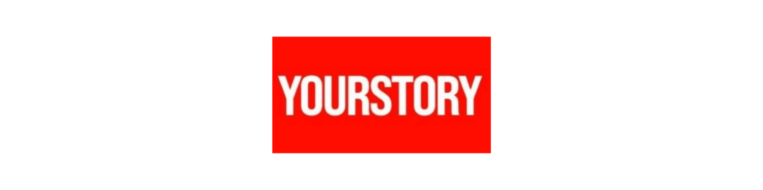 Red 'YOURSTORY' logo on a green background