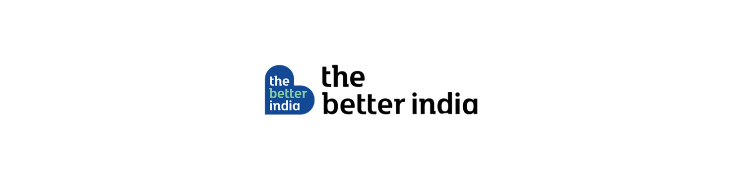 Logo of 'the better India' on a green background